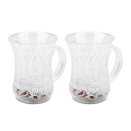 LED Light-Up Party Cups - Flashing Water-Activated Drinking Glasses with Handle (2-Piece)