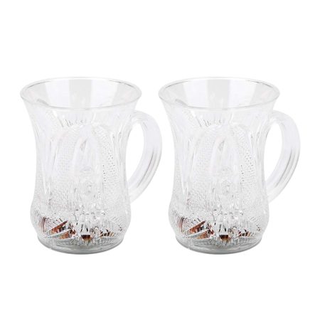 LED Light-Up Party Cups - Flashing Water-Activated Drinking Glasses with Handle (2-Piece)