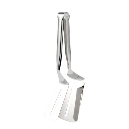 Stainless Steel Cooking Tong - Multifunctional Slotted Fish Double-Sided Spatula (1 Pc / 23 Cm)