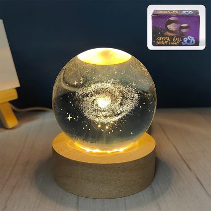 3D Crystal Ball lamps With Base (1 Pc)
