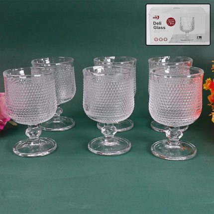 Juice water Glass Tumbler, Water glass (Set of 6 pcs / 185 ML)