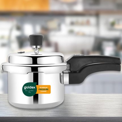 Aluminium Classic Goldex Pressure Cookers With Outer Lid (2 Litres / 5-Year warranty,  ISI Number :- 2347, BIS Number :- CM/L -7600164310
