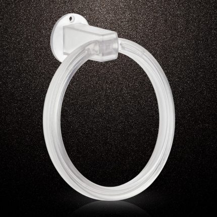 Unbreakable ABS Round Towel Ring Wall Mounted Stand / Holder (1 Pc)