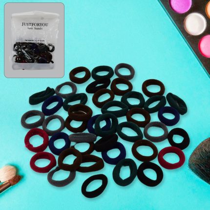 Small Ponytail Holder Bands for Hair Rubber Bands (Pack of 50 / Multicolour), Hair accessories