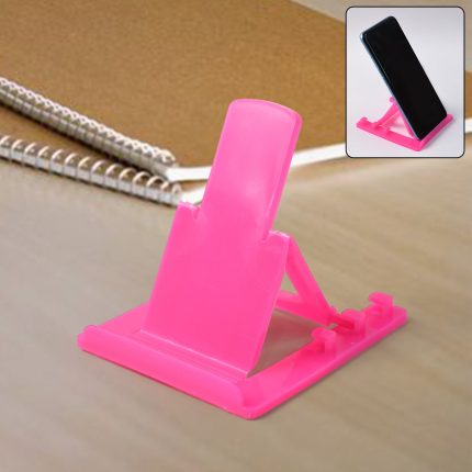 Adjustable Foldable Plastic Mobile Phone Stand Holder (1 Pc)
