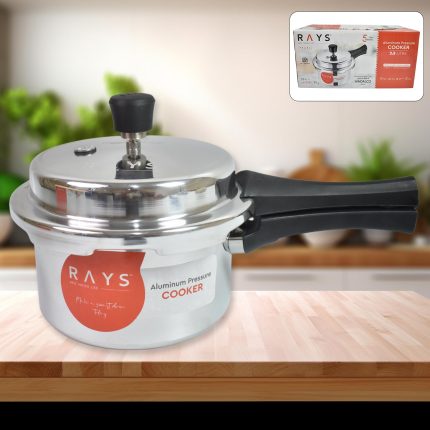 Aluminium Rays Pearl Pressure Cookers With Outer Lid (2.5 Litres / 5-Year warranty,  ISI Number :- 2347, BIS Number :- CM/L -7600164310