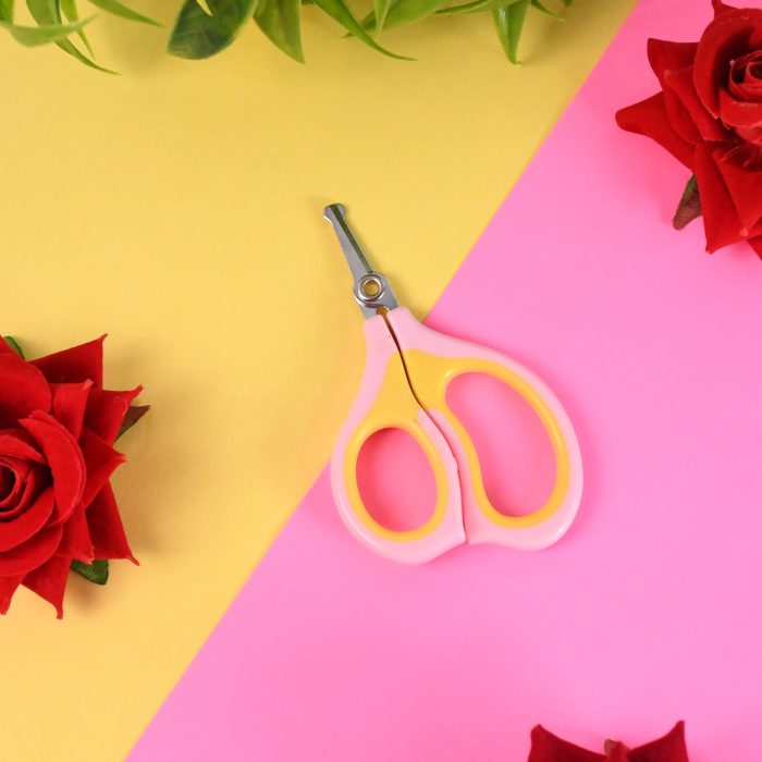 Baby Safety Nail Cutter Scissors for Safe Nail Clipping (1 Pc / Mix Color)