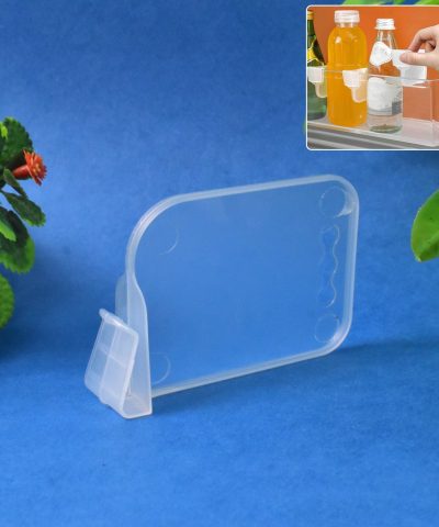 Plastic Storage Baskets Space allocator, Refrigerator Organizer Bins partition Clip (1 Pc)