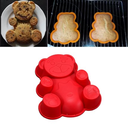 Set of 4 Silicone Animal Moulds for Cake, Chocolate, Soap & Candle Making