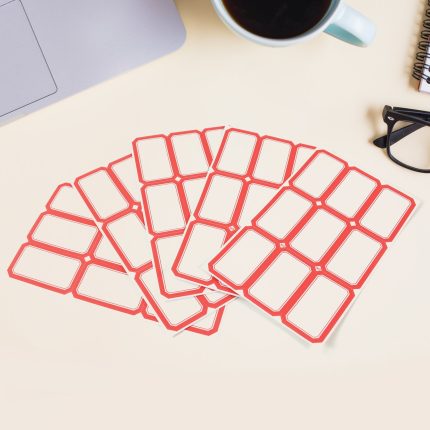 Multipurpose Blank Label Sticker Sheets  Durable Office & Home Labeling Tags – Pack of Sheets (50 Sheet Set)