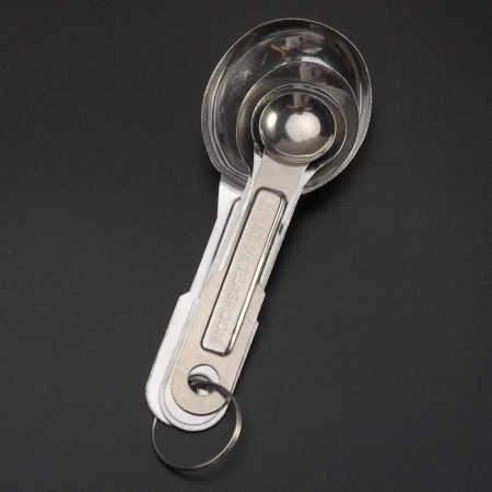 Stainless Steel Measuring Spoons Set - 4pcs, Anti-Rust for Kitchen & Baking