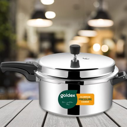 Aluminium Classic Goldex Pressure Cookers With Outer Lid (12 Litres / 5-Year warranty,  ISI Number :- 2347, BIS Number :- CM/L -7600164310