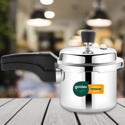 Aluminium Classic Goldex Pressure Cookers With Outer Lid (1.5 Litres / 5-Year warranty,  ISI Number :- 2347, BIS Number :- CM/L -7600164310