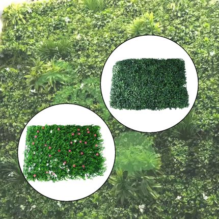 Artificial Plants Wall Topiary Wall Greenery Mat Wall Backdrop Decor (1 Pc Mix Design)