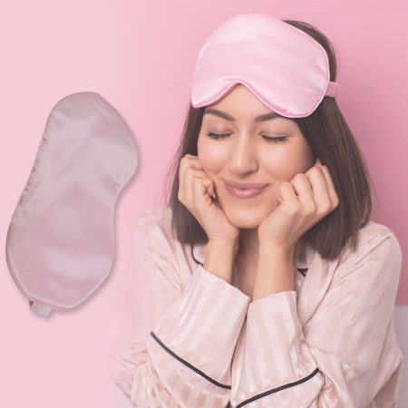 New Unisex Satin Sleep Mask – For Travel & Meditation (1pc)
