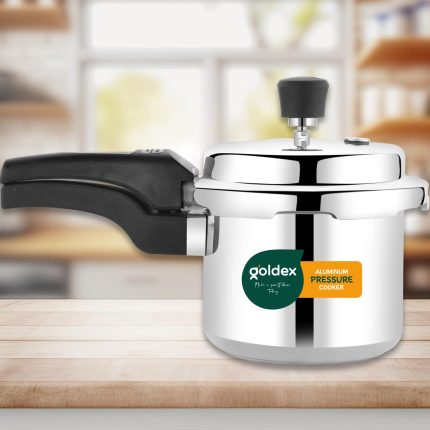 Aluminium Classic Goldex Pressure Cookers With Outer Lid (3 Litres / 5-Year warranty,  ISI Number :- 2347, BIS Number :- CM/L -7600164310