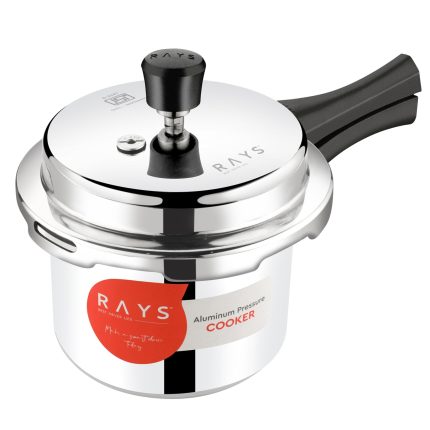 Aluminium Rays Aura Pressure Cookers With Outer Lid (1.5 Litres / 5-Year warranty,  ISI Number :- 2347, BIS Number :- CM/L -7600164310
