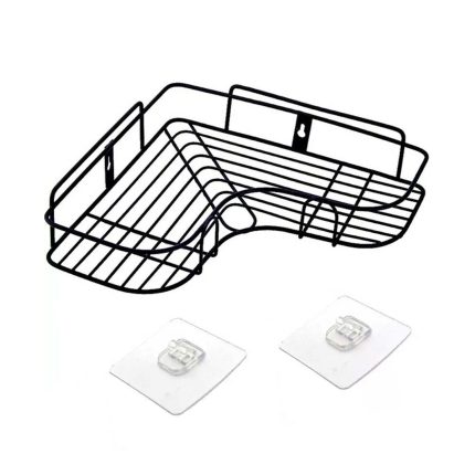 Self-Adhesive Kitchen-Bathroom Corner Shelf Organiser Storage Rack