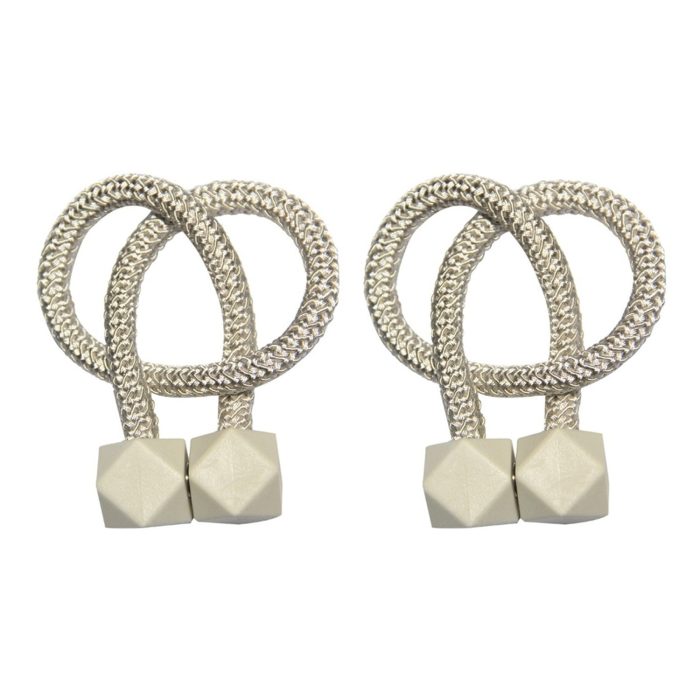 Home Magnetic Curtain Tiebacks, Straps, Buckle, Clips Rope Straps Window Curtain Bracket Decoration (2 Pc)