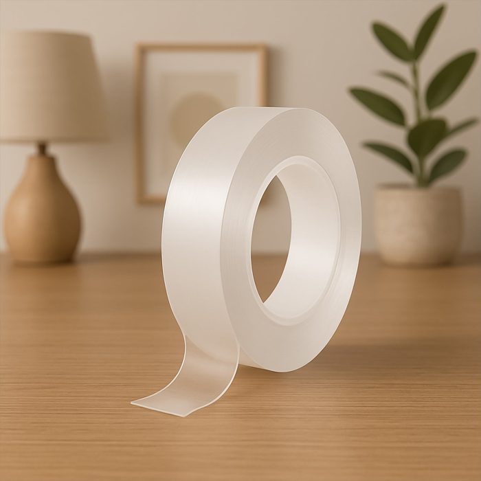 Sticky Double Sided Tape Washable Adhesive Tape Reusable (5.5×3 Cm / 1 Pc)