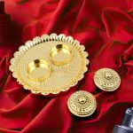Round Shape Special Puja Thali, Kumkum Thali Holder (1 Pc / Big)