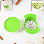 Apex Apple Cutter with Container – Unbreakable ABS Body & Stainless Steel Blades