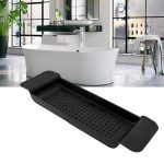 Retractable Bath Caddy, Retractable Bathtub (78 Cm Long Adjust / 1 Pc / With Brown Box)