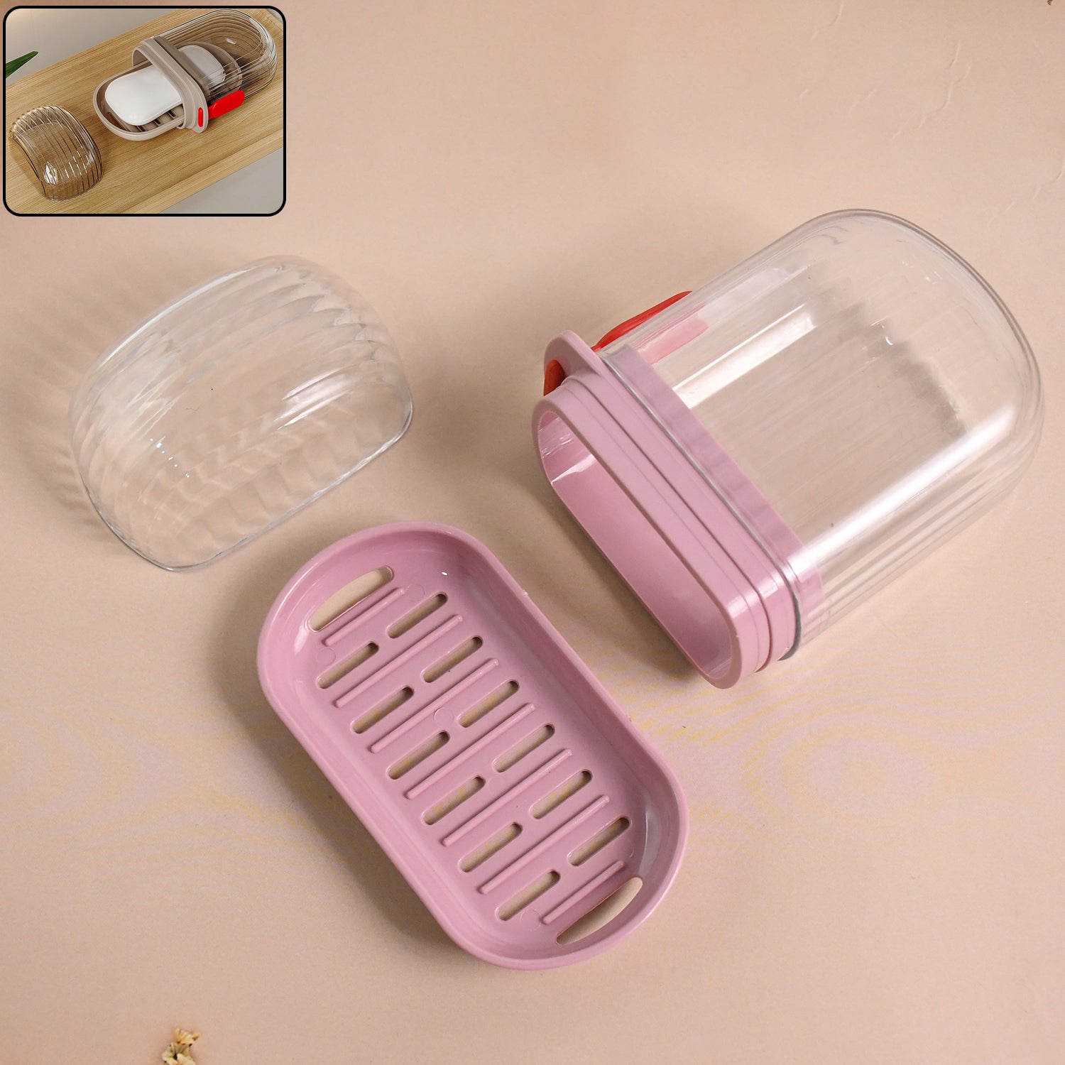 multipurpose-plastic-soap-dish-with-transparent-dust-proof-lid-1-pc