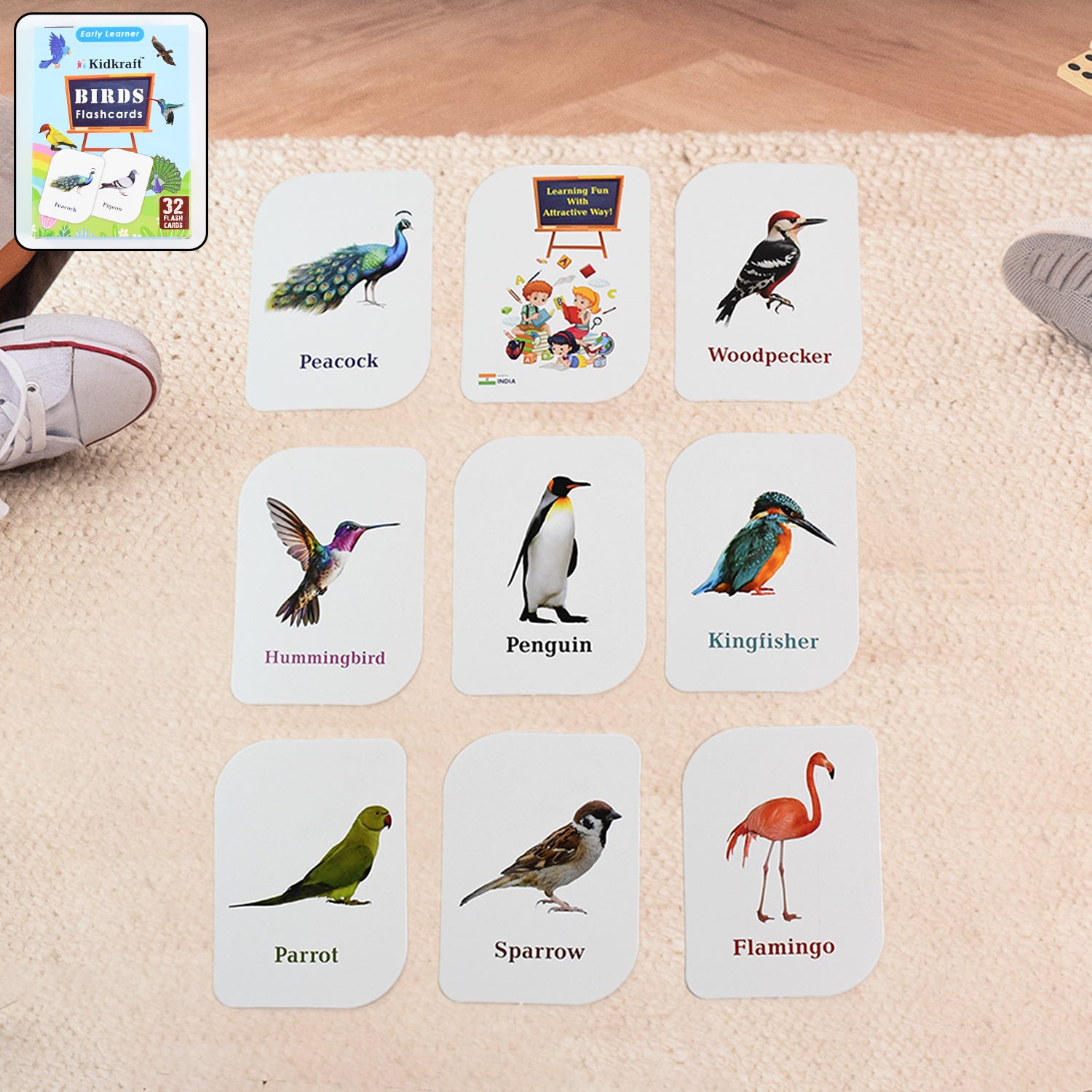 19158_32pc_birds_flashcard_set