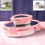 ganesh-classy-2-piece-stainless-steel-lunch-box-set