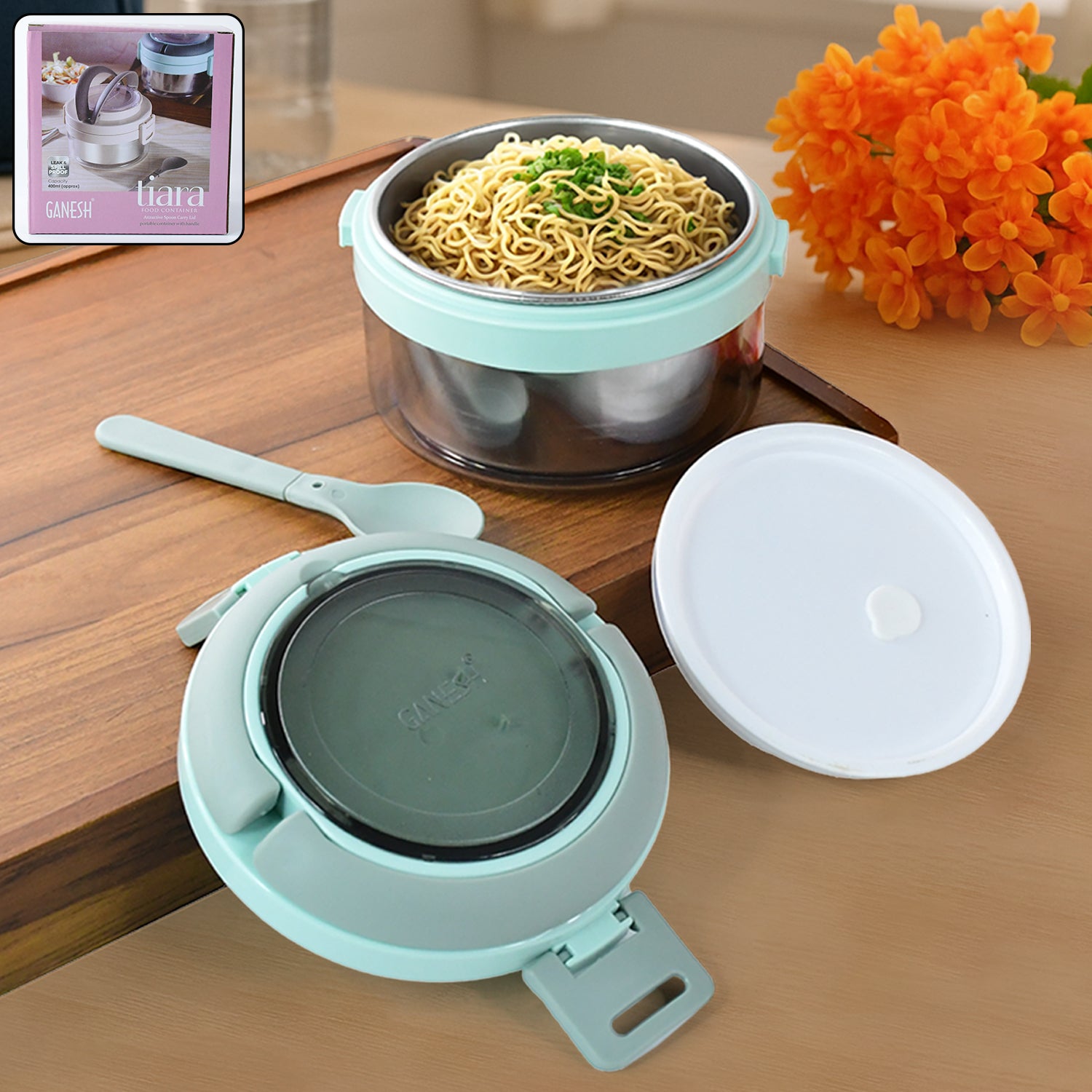 ganesh-tiara-400ml-stainless-steel-insulated-lunch-box-with-leakproof-lid-folding-spoon