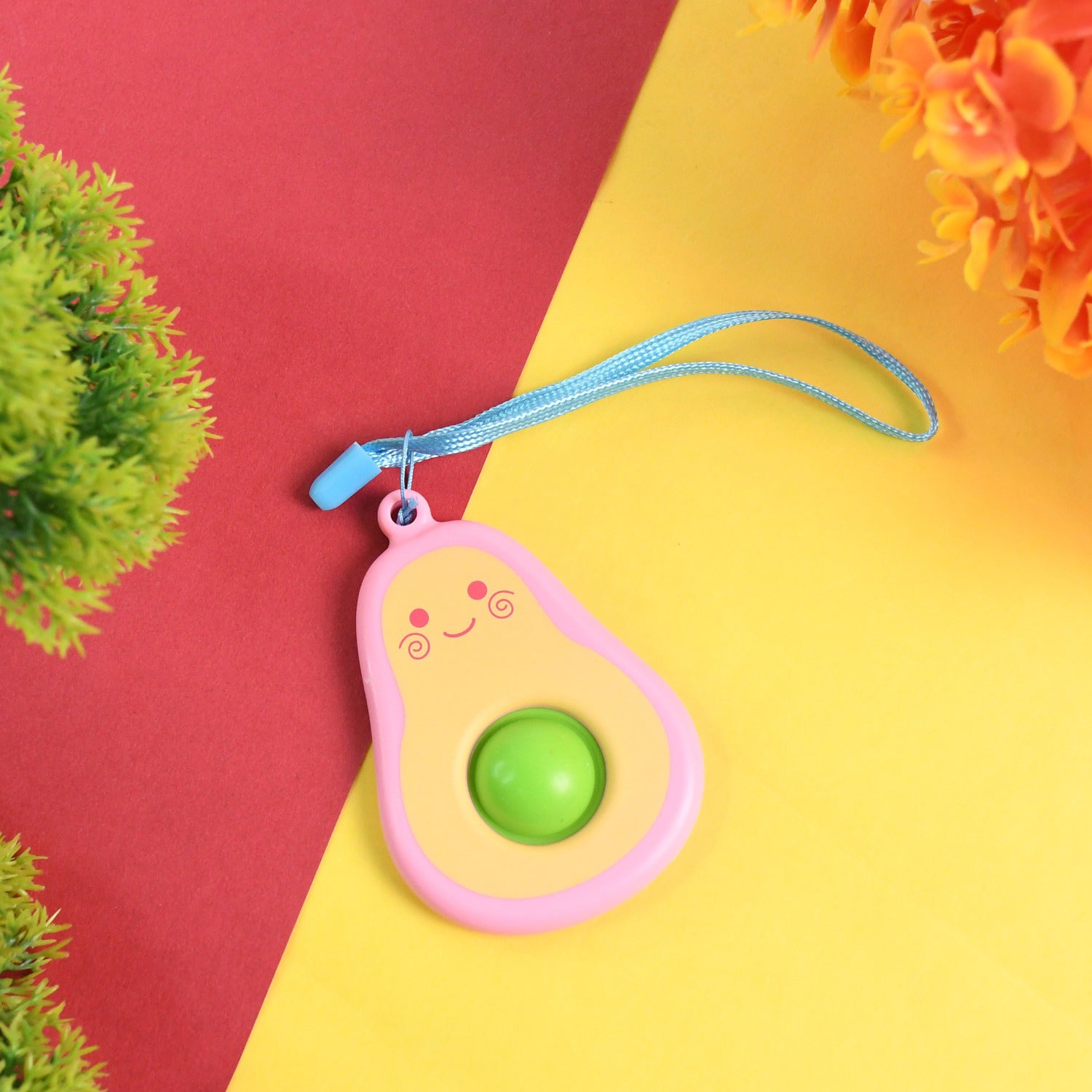 cute-avocado-shaped-mini-push-pop-keychain-toy-with-strap-1-pc