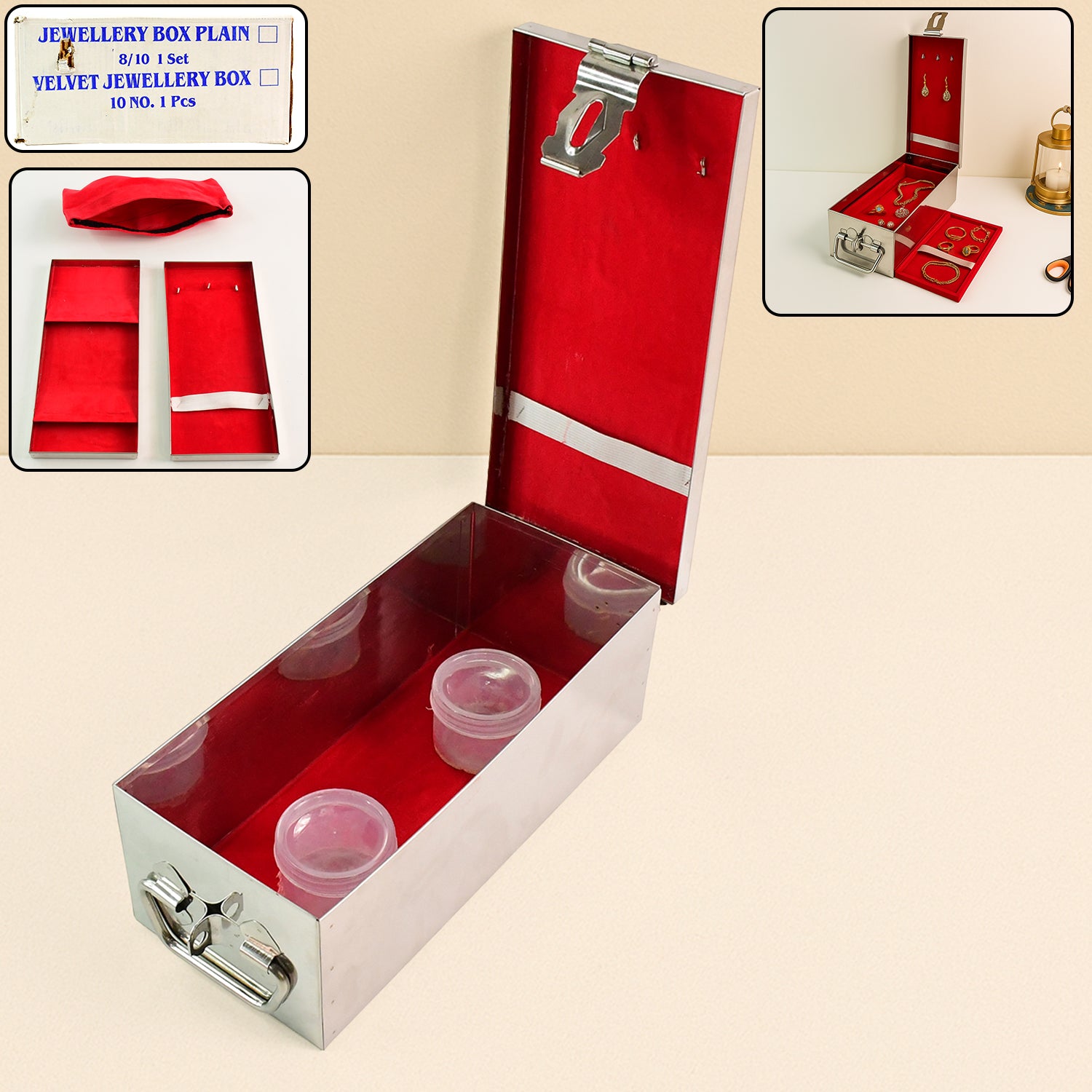 premium-stainless-steel-velvet-lined-jewellery-storage-box-with-lock-and-red-interior