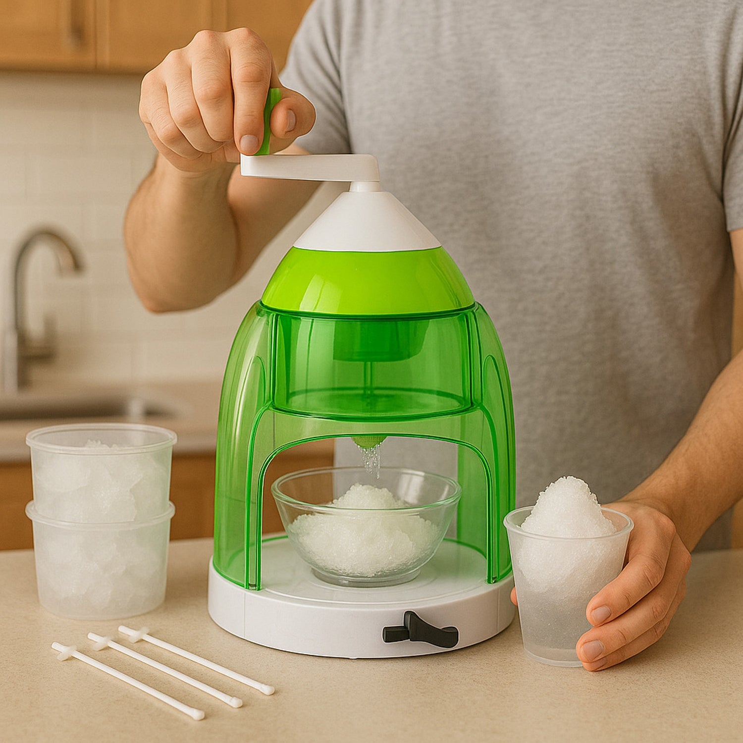 manual-ice-crusher-snow-cone-maker-with-hand-crank