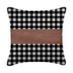 Pillow Covers, Leather & Cotton Cushion Covers (19 × 12 Inch / 1 Pair / 2 Pc)