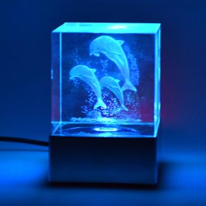 3D Mix Design LED Light Base With Speaker (1 Pc / B Grade)