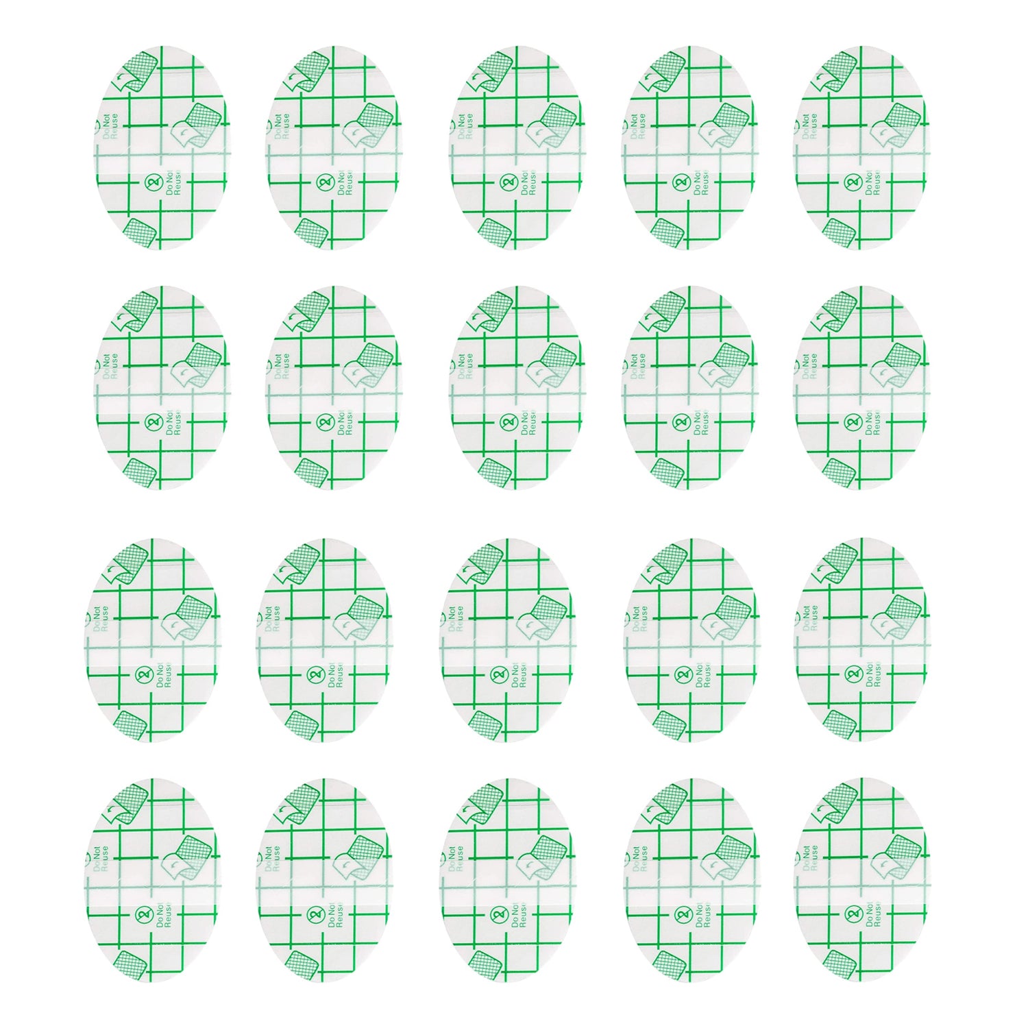 Baby Waterproof Ear Stickers, Heel Invisible Foot Sticker (20 Pcs Set Approx)