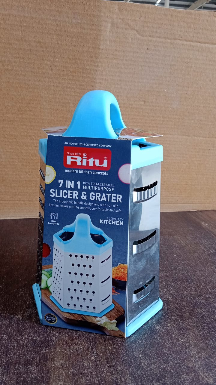 ritu-heavy-duty-7-in-1-multipurpose-stainless-steel-hexagonal-grater