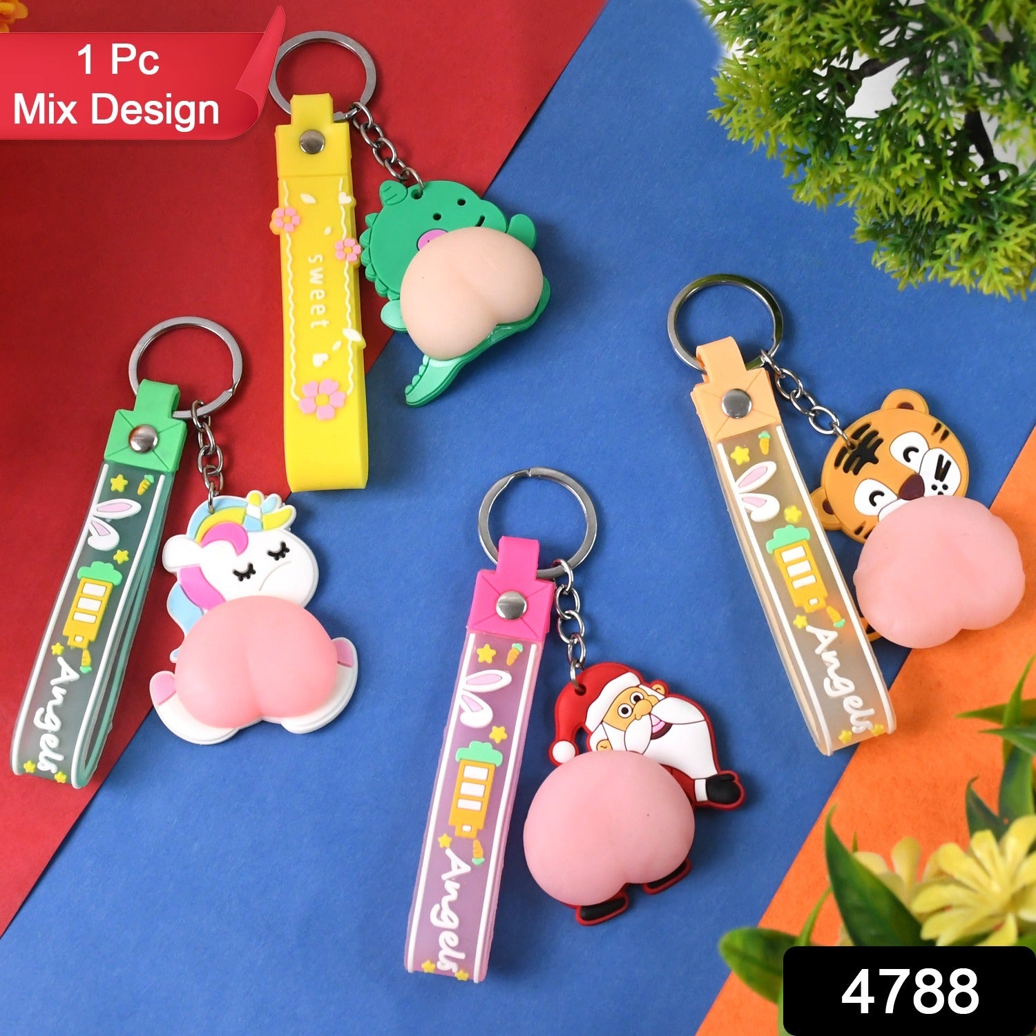 silicone-keychain-with-wrist-strap-squeeze-toy-1-pc-mix-design