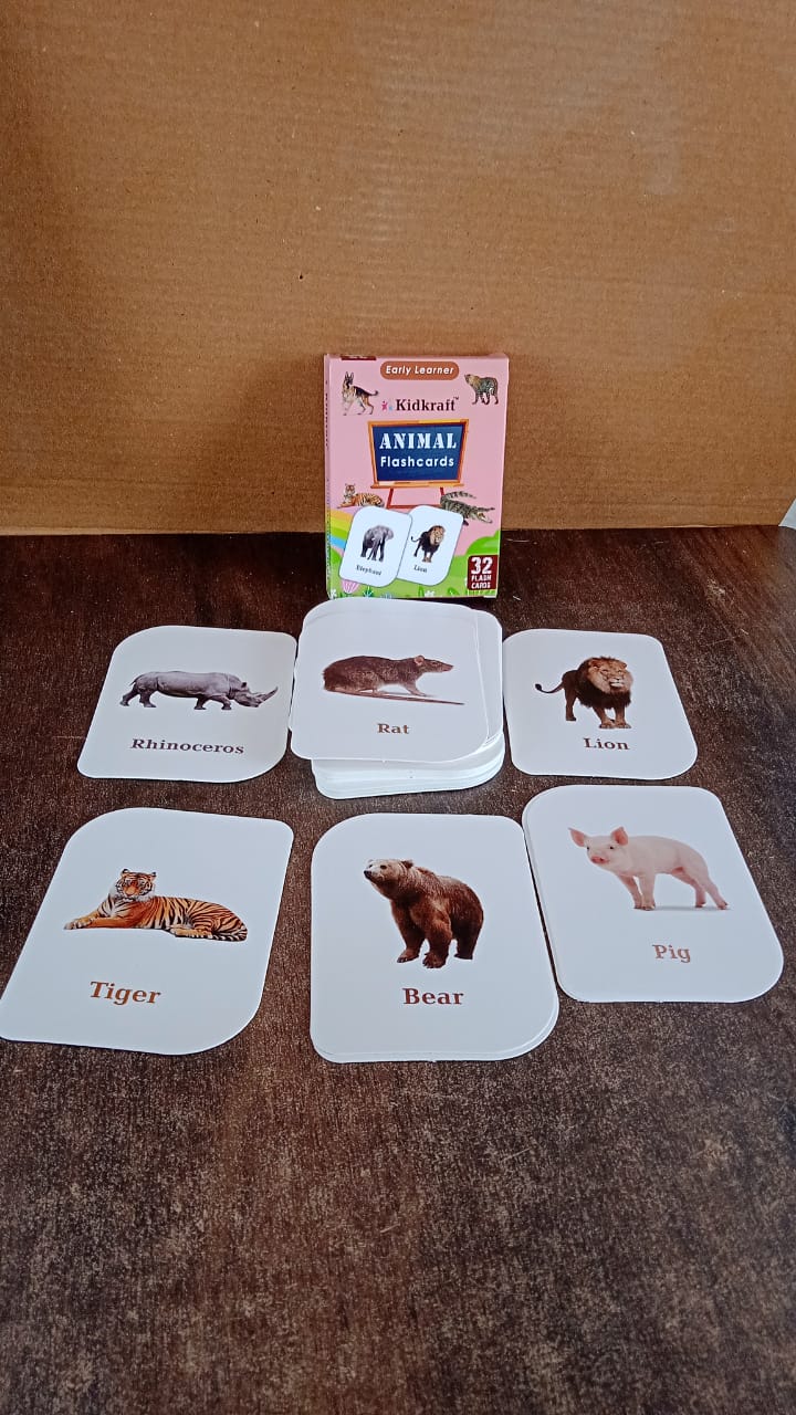 kickkraft-32-piece-animal-flash-cards-set