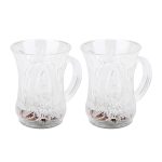 LED Light-Up Party Cups - Flashing Water-Activated Drinking Glasses with Handle (2-Piece)