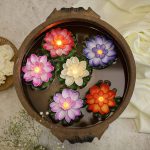 Smokeless LED Lotus Candles (2 Pc): Indoor/Outdoor Décor