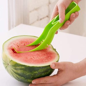 Plastic Watermelon Cutter, Slicer, Corer & Server – Easy to Use Fruit Tool