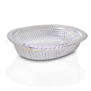 Multipurpose Royal Design Oval Silver Gift Tray