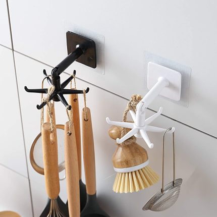Rotatable hooks for hanging 360 (1 Pc / Black)