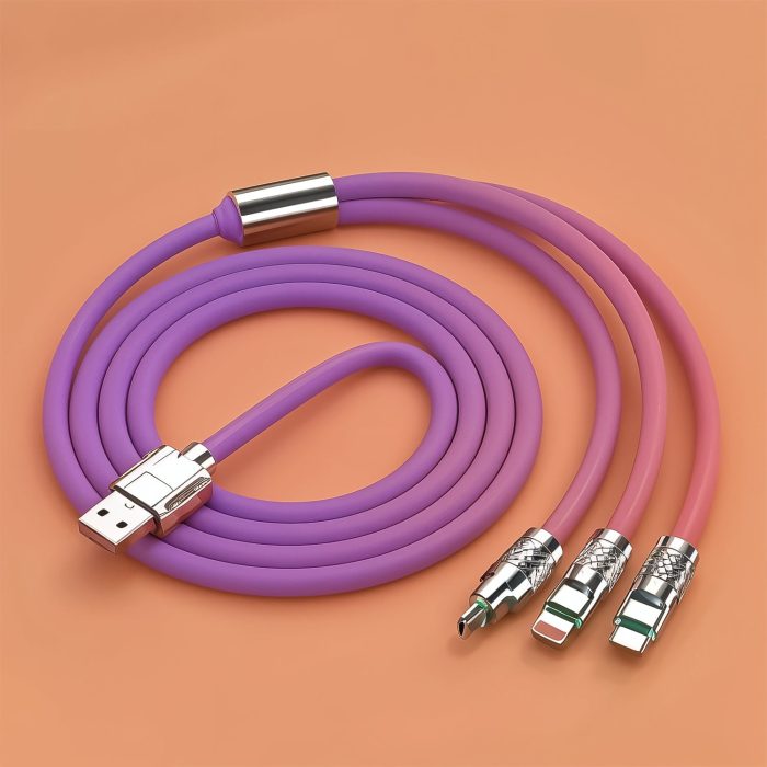 3 in 1 Multi Super Fast Charging Cable (1 Pc / 2 Mtr.)
