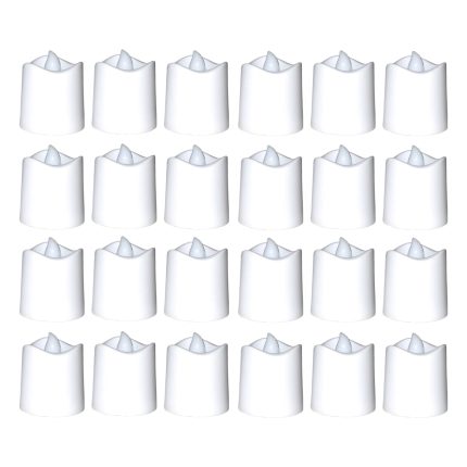 Festival Decorative - LED Tealight Candles (White, 24 Pcs)