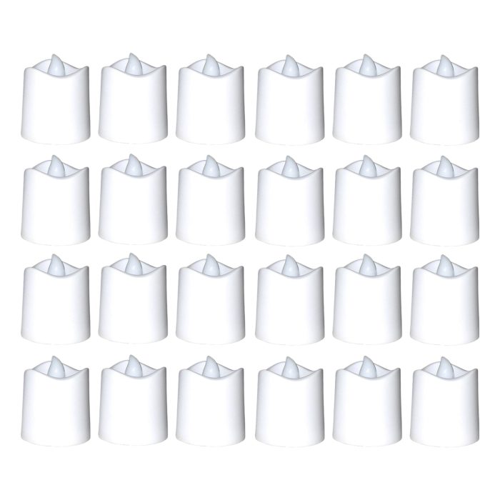 Festival Decorative - LED Tealight Candles (White, 24 Pcs)