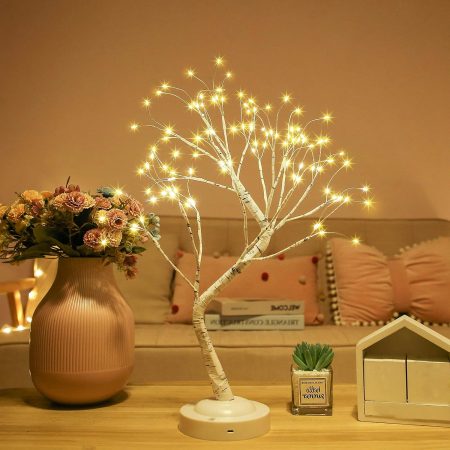 108 LED Birch Fairy Lamp – 8 Modes, USB/Battery, Home Decor