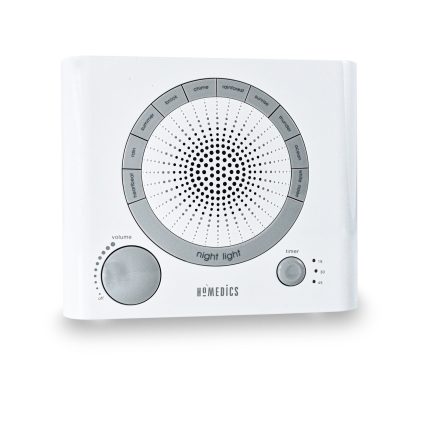 Sleep Therapy Sound Machine with 8 Soothing Sounds (Battery, Timer Option)